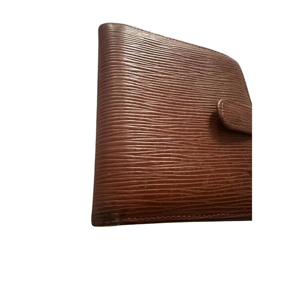 LOUIS VUITTON Womens Brown Epi Leather Snap Wallet - Picture 3 of 9